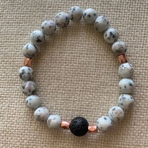 Set of 3 Lava Stone Bracelets